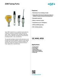 Thumbnail of document Data Sheet - 2280 Tuning Forks